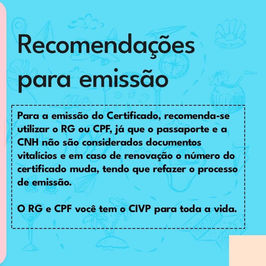 Dica extra sobre a vacina contra Febre Amarela